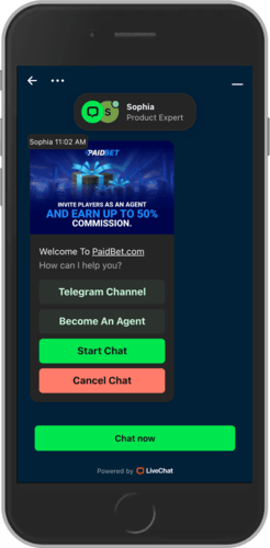 Paidbet লাইভ চ্যাট ২ এর মোবাইল স্ক্রিনশট
