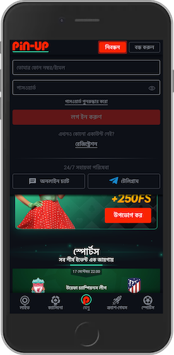 Pin Up অ্যাপে দ্রুত লগইন